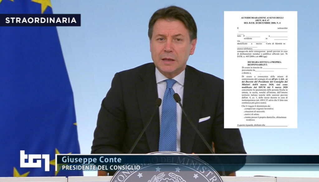 Cos'è il modulo di autocertificazione per uscire di casa ora che tutta l'Italia è zona rossa