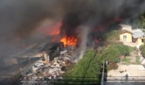 incendio campo rom