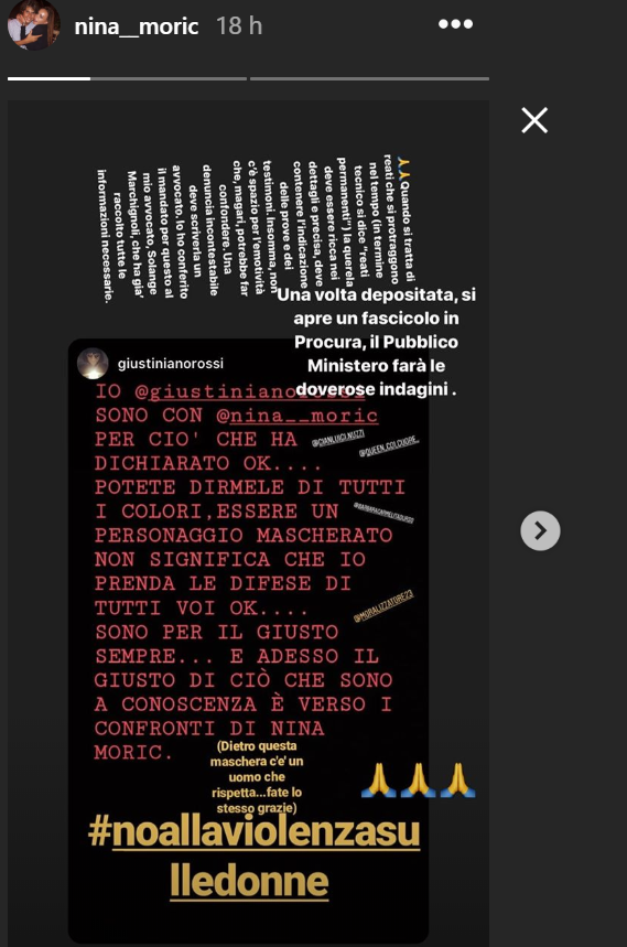 Nina Moric querela Luigi Favoloso, l'annuncio sui social