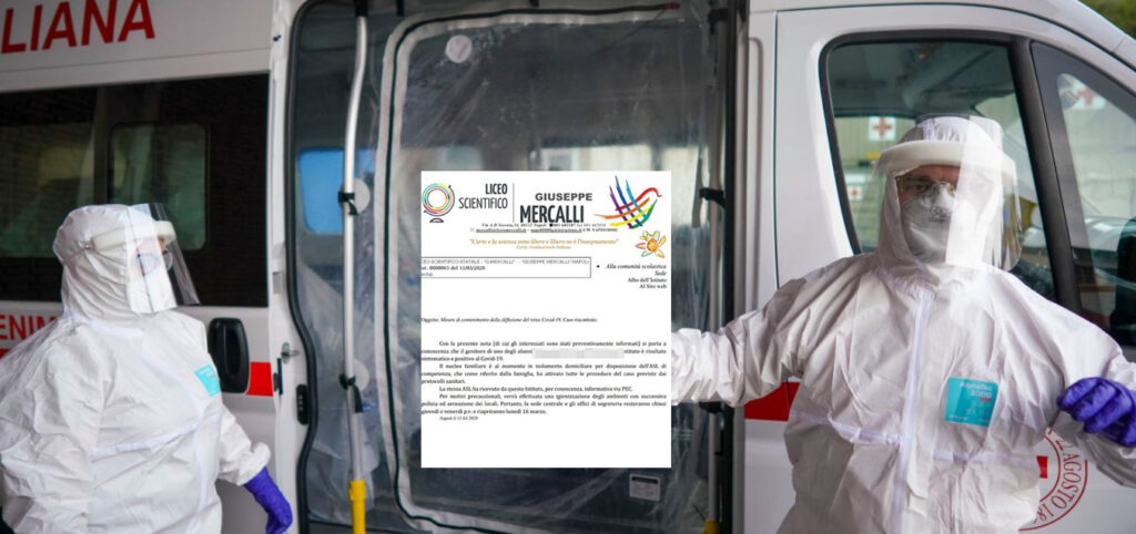Genitore di uno studente del liceo Mercalli positivo al tampone: famiglia in isolamento