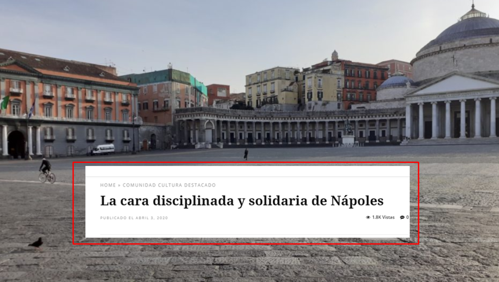 Il mondo elogia Napoli, l'articolo: "Strade deserte, Ascierto e panaro solidale, viva la città e i napoletani"