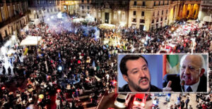 Festeggiamenti a Napoli, Salvini parte all'attacco: "Che fine ha fatto De Luca con il lanciafiamme?"