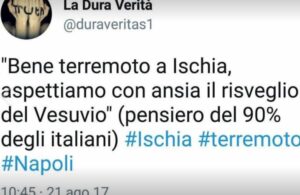 Scossa di terremoto a Ischia: vergogna sui social, insulti contro i napoletani