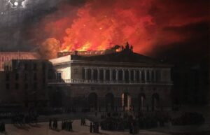 Il 13 febbraio del 1816 un devastante incendio distruggeva il Teatro San Carlo