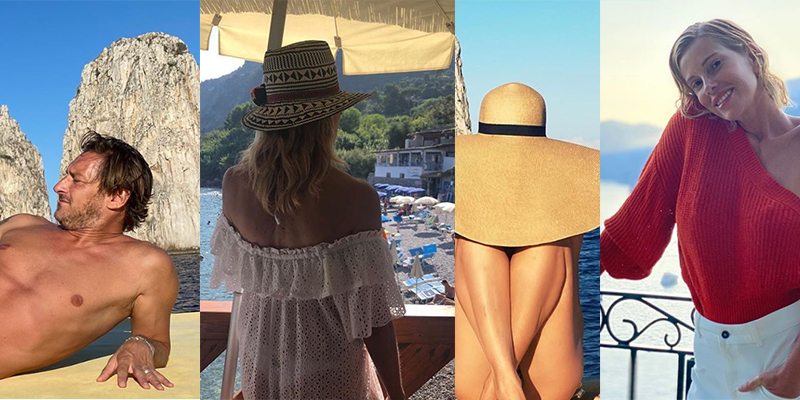 I vip pazzi per la Campania, tutti in vacanza nelle bellezze del Golfo di Napoli