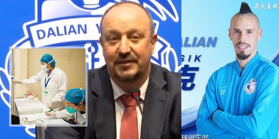 Rischio contagio da coronavirus, Benitez e Hamsik in quarantena in Cina