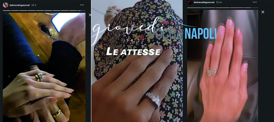 Belen Rodriguez mostra di nuovo l'anello di Stefano all'anulare, riavvicinamento in vista?