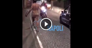 Sconcerto a Casalnuovo, uomo gira nudo per strada: fermato dalla polizia