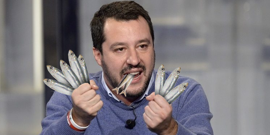 "NapoliNonSiLega", 6mila Sardine contro Salvini: ecco il flash mob