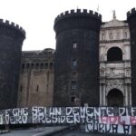 Napoli, protesta degli ultras contro ADL: la città tappezzata dagli striscioni