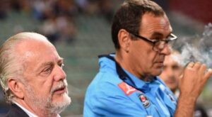 Aurelio De Laurentiis e Maurizio Sarri, nessuna cena dopo Roma-Napoli