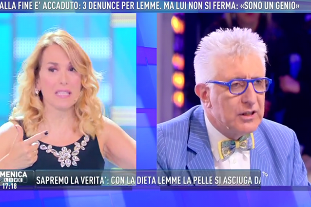 barbara d'urso contro alberico lemme