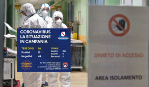 Covid19 in Campania, il bollettino: 234 pazienti positivi, 5 guariti e due deceduti