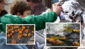 Castellammare di Stabia, carnevale pericoloso: segnalati lancio di arance, uova e limoni