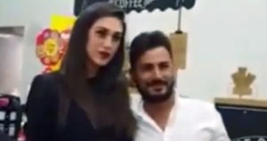 Cecilia Rodriguez fotografata con Leopoldo Vitucci quando era latitante