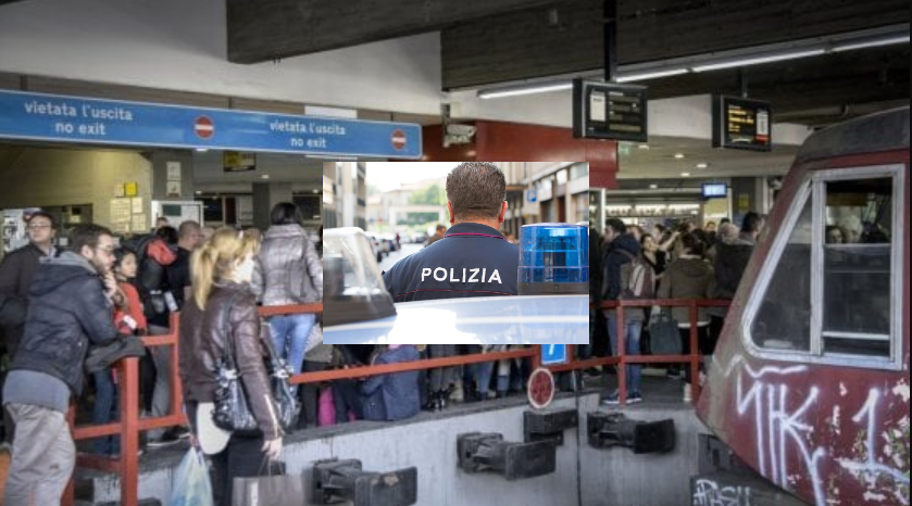 Non ha il biglietto per la circum, arriva il controllore e gli dà una testata sul naso