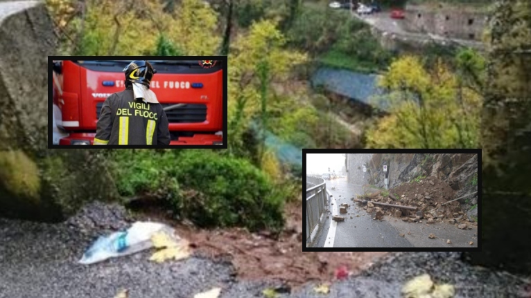 Allarme in Costiera, crolla un rudere: evacuate tre famiglie