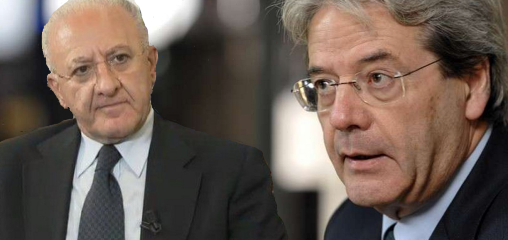 De Luca incontra Gentiloni, piano lavoro per il Sud De Luca incontra Gentiloni, piano lavoro per il Sud
