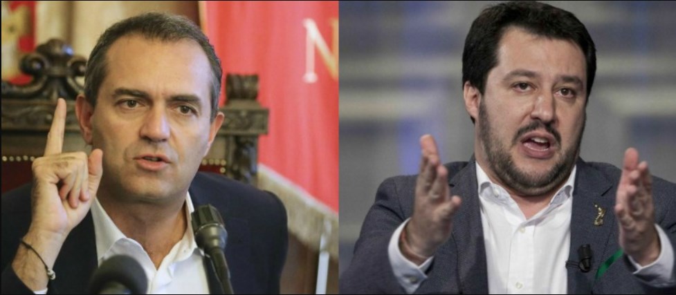 Dai migranti alla camorra, è scontro tra De Magistris e Salvini