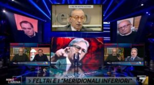 Feltri a 'Non è l'Arena', i giornali del Nord 'contro' Telese e Mastella