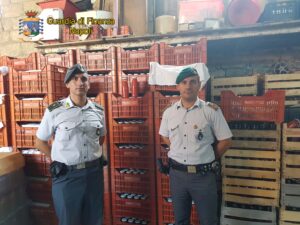 Giugliano, blitz della Finanza: grosso sequestro alimentare