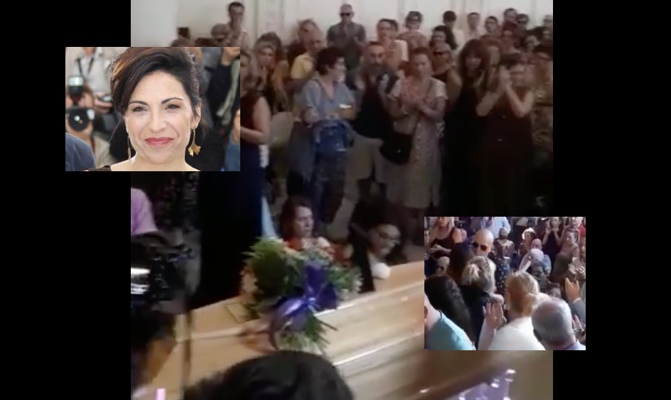 Folla e commozione ai funerali di Loredana Simioli, l'ultimo saluto all'attrice napoletana