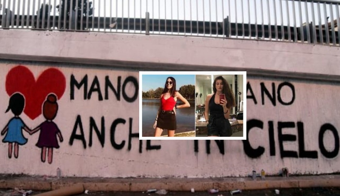 Gaia e Camilla, spunta un murale per le due ragazze morte a Roma per un incidente