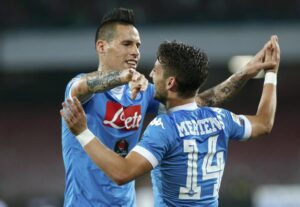 Immenso Hamsik, tripletta per il capitano e di Mertens: Napoli 7 - Bologna 1