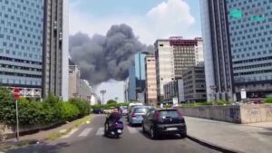 incendio al centro direzionale