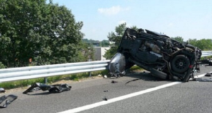 Incidente sull'Asse mediano: auto sbanda, ci sono feriti
