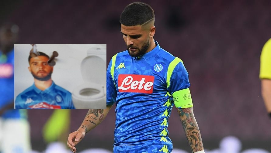 Insigne, a Napoli il capitano azzurro finisce sulla carta igienica