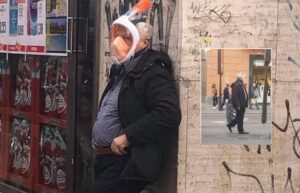 Napoli, ironia e arte di arrangiarsi: maschera subacquea contro il coronavirus