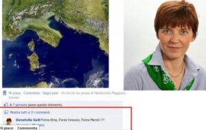 La consigliera della Lega Nord scrisse “Forza Vesuvio”: sentenza la condanna