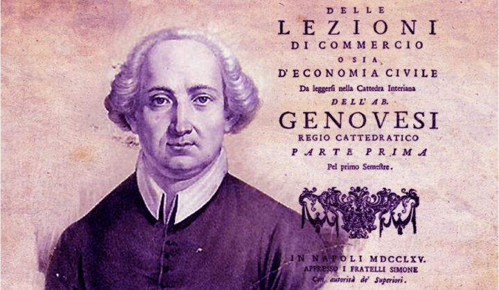 La Prima Cattedra di Economia al mondo fu affidata ad Antonio Genovesi a Napoli