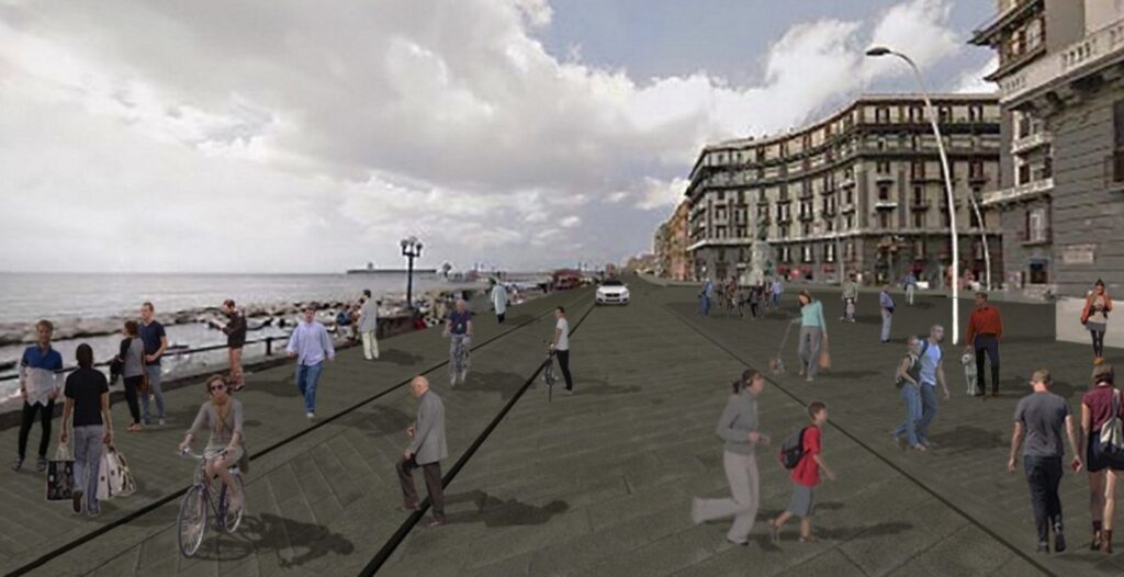 Lungomare di Napoli: ancora fermo il restyling di Via Partenope
