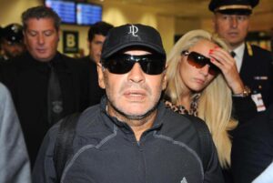 maradona e rocio aeroporto buenos aires
