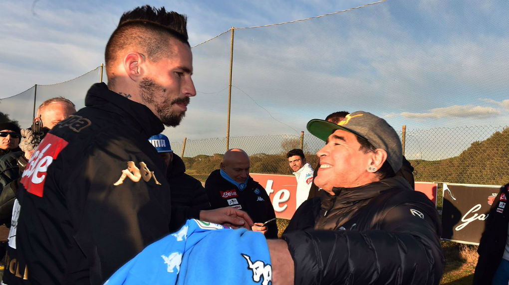 Maradona, messaggio per Hamsik: "Spero che continui a fare tanti altri gol"