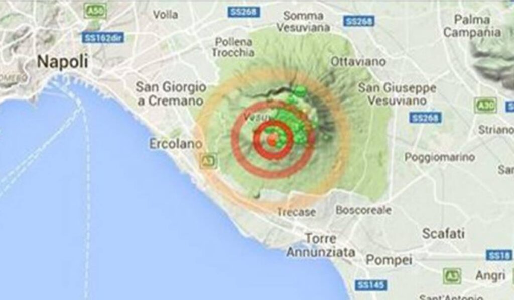 scossa di terremoto alle pendici del vesuvio