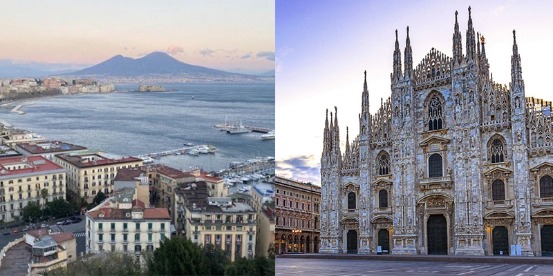 Napoli la città con i prezzi più bassi per gli alimentari, Milano la più cara