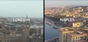 Napoli contro Londra, il video che premia la città partenopea