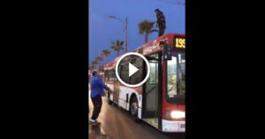 Napoli, un uomo sale su un bus e chiede aiuto: la furia della folla