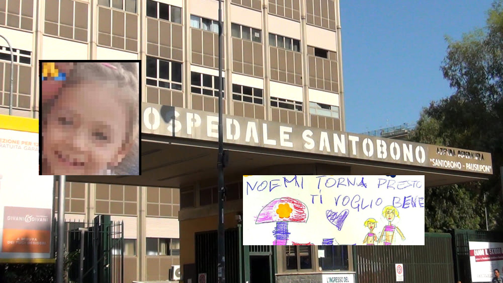 "Noemi torna presto, ti vogliamo bene", i messaggi dei compagni d'asilo della bimba