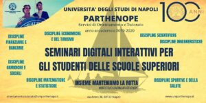 Università Parthenope, nasce il programma di sperimentazione virtuale "Insieme manteniamo la rotta"