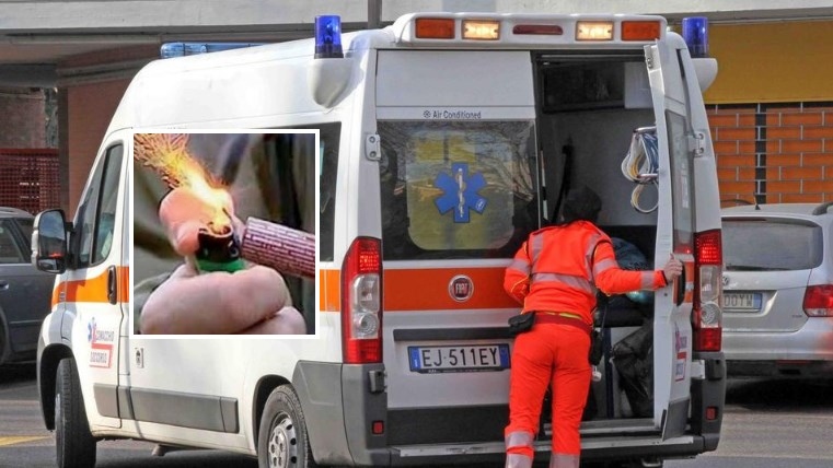 Benevento, fa esplodere petardo per la festa in paese e viene colpito al volto dalle schegge