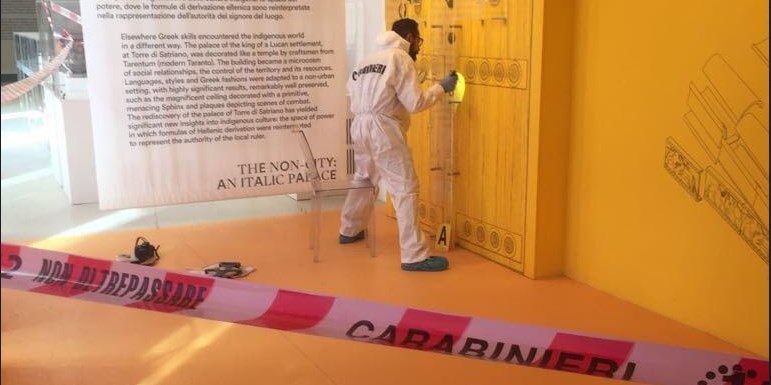 Furto a Pompei, ladri rubano reperto del VI a.c.