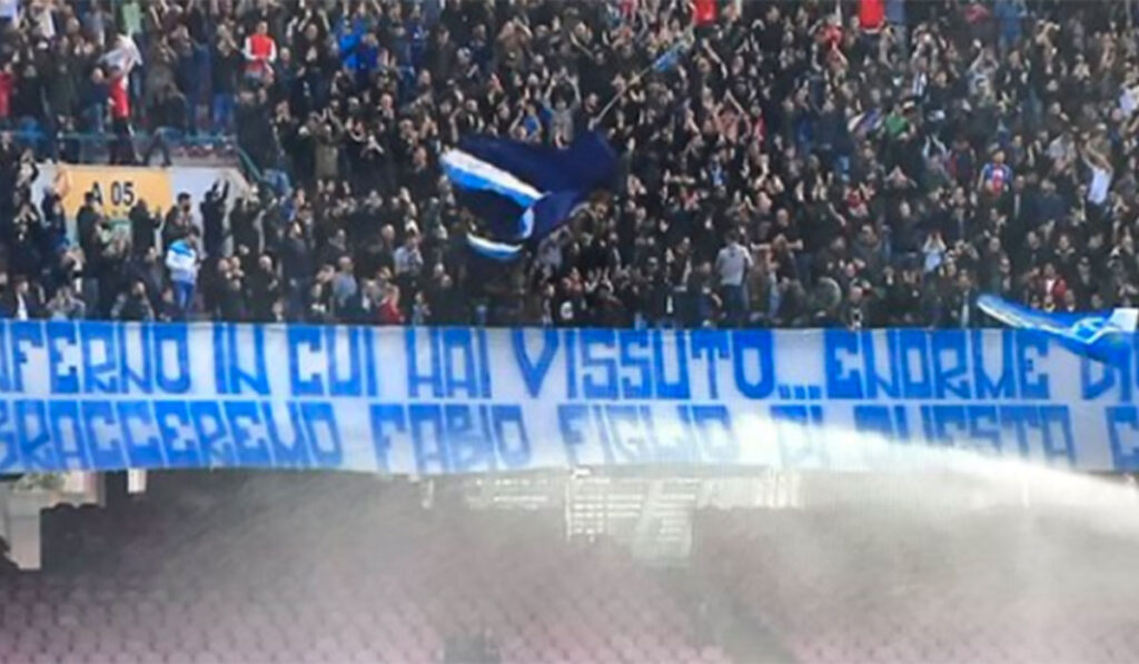 Quagliarella, il bellissimo gesto della Curva A al San Paolo