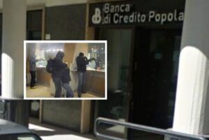 Marcianise, super rapina in banca: ladri in fuga con un bottino da 100mila euro