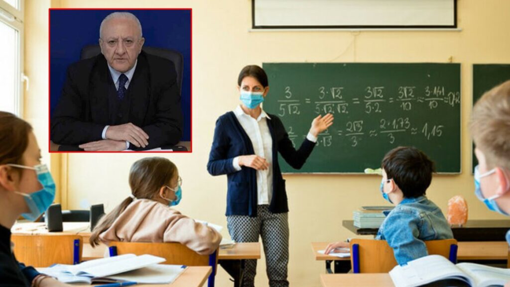 Le scuole in Campania riapriranno il 24 settembre, la decisione annunciata da De Luca