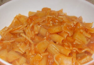 Ricetta pasta e patate con la provola al forno alla napoletana