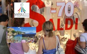 Universiadi, saldi in anticipo ma il commercio non decolla: i napoletani hanno preferito il mare